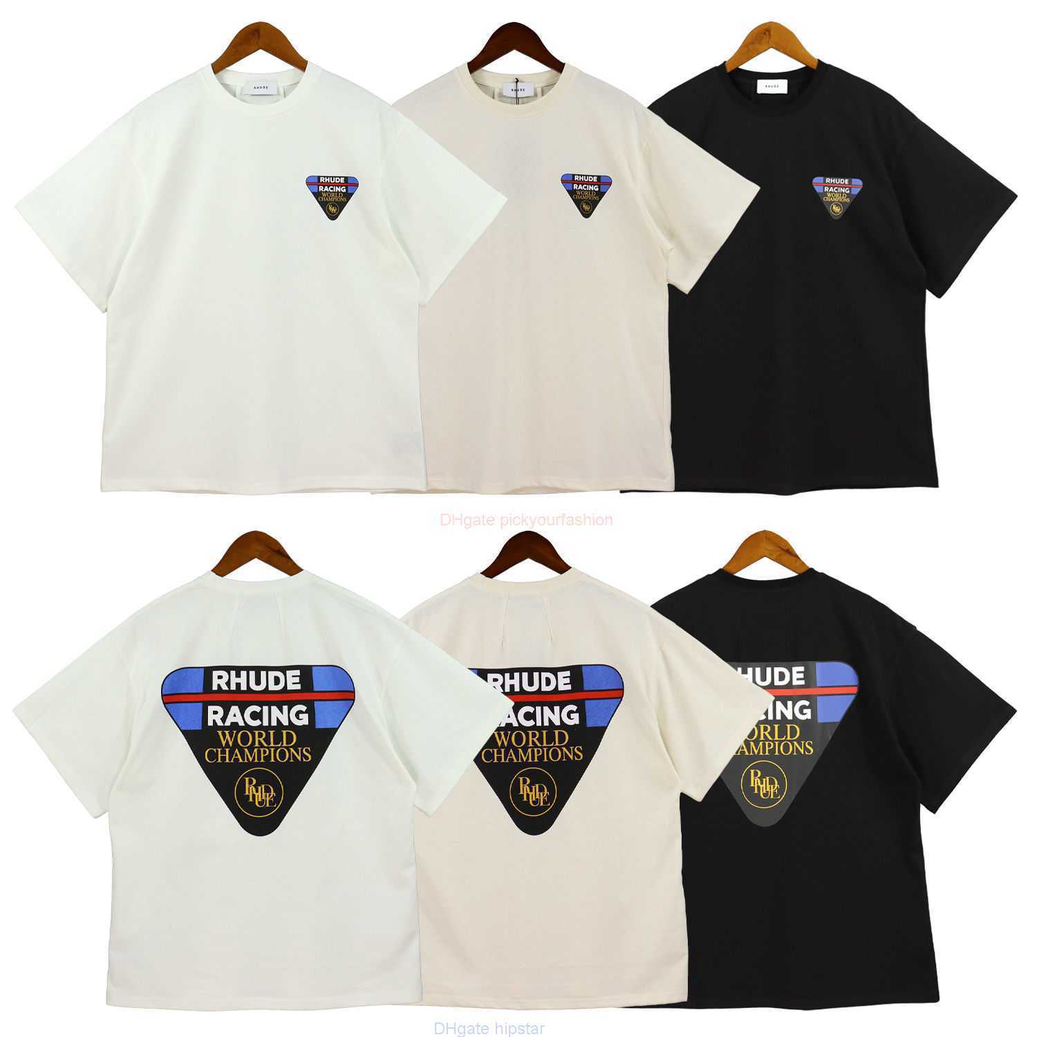 Designer Fashion Clothing Tees Tshirt American Rhude Fashion Race Co Branded World Champion Commemorative Couple Loose Round Neck Short Sleeve Tshirt for Men Women, Black
Designer Fashion Clothing Tees Tshirt American Rhude Fashion Race Co Branded World Champion Commemorative Couple Loose Round Neck Short Sleeve Tshirt for Men Women, Black