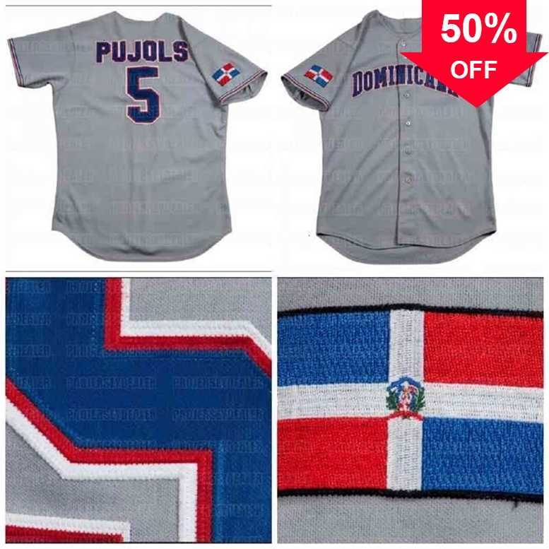 Xflsp GlaC202 5 Albert Pujols Game Issued Dominican Republic 2006 World Baseball Classic Road Custom Grey Jersey Fast Shipping, Custom any number any name
Xflsp GlaC202 5 Albert Pujols Game Issued Dominican Republic 2006 World Baseball Classic Road Custom Grey Jersey Fast Shipping, Custom any number any name