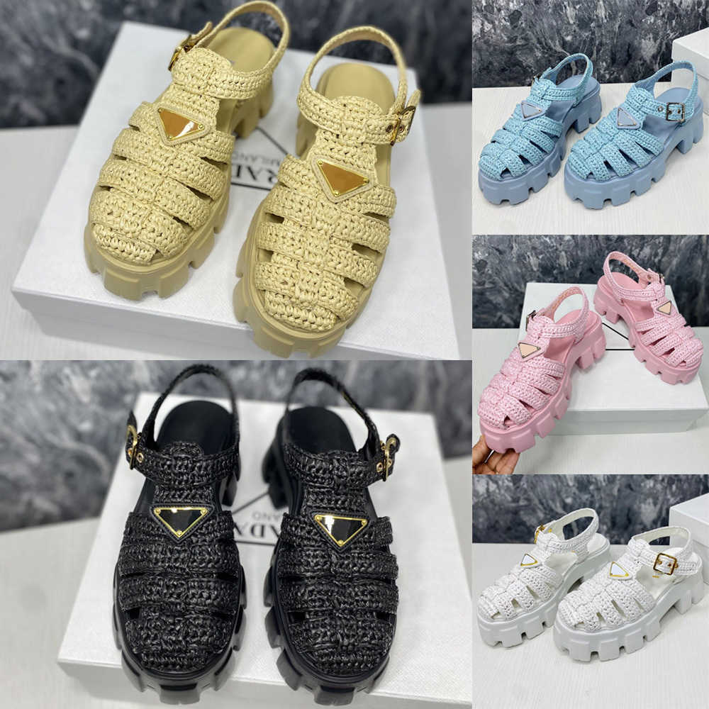 Designer Crochet Cage Shaped Sandals White Blue Black Pink Classic Solid Color Thick Sole Sandals For Women
Designer Crochet Cage Shaped Sandals White Blue Black Pink Classic Solid Color Thick Sole Sandals For Women