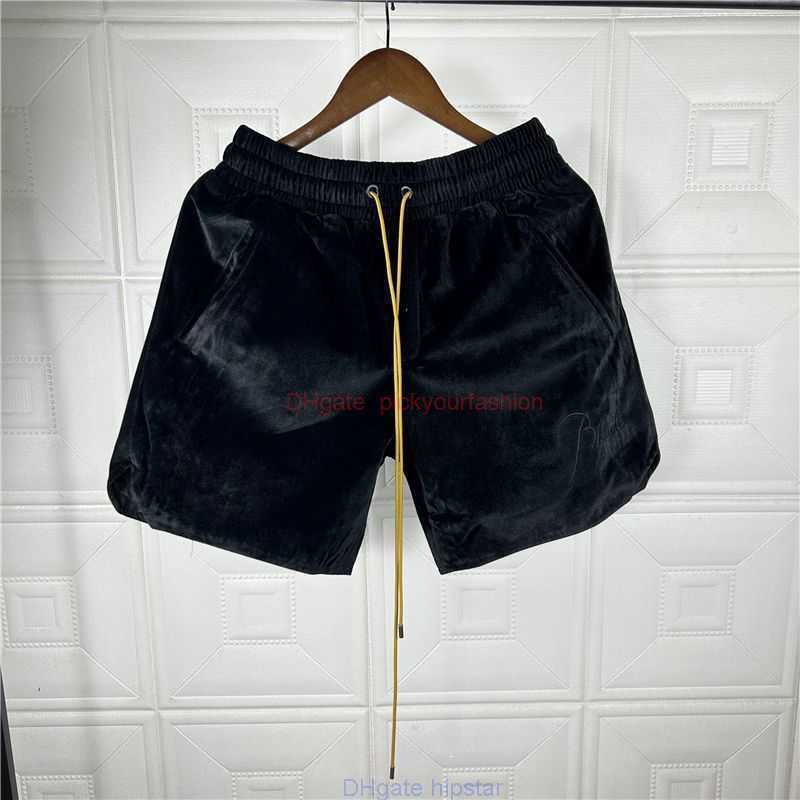 Designer Short Fashion Casual Clothing Beach shorts Rhude Laif Drawstring Velvet Shorts High Street Fashion Brand Loose Casual Summer Mens Womens Beach Capris Jogg, Black
Designer Short Fashion Casual Clothing Beach shorts Rhude Laif Drawstring Velvet Shorts High Street Fashion Brand Loose Casual Summer Mens Womens Beach Capris Jogg, Black
