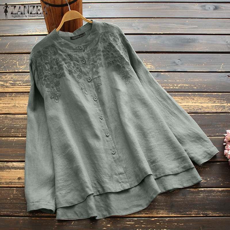 Shirts Zanzea Vintage Women Embroidery Blouse Casual Cotton Shirt Spring Floral Long Sleeve Tunic Tops Chemise Buttons Loose Blusas, White
Shirts Zanzea Vintage Women Embroidery Blouse Casual Cotton Shirt Spring Floral Long Sleeve Tunic Tops Chemise Buttons Loose Blusas, White