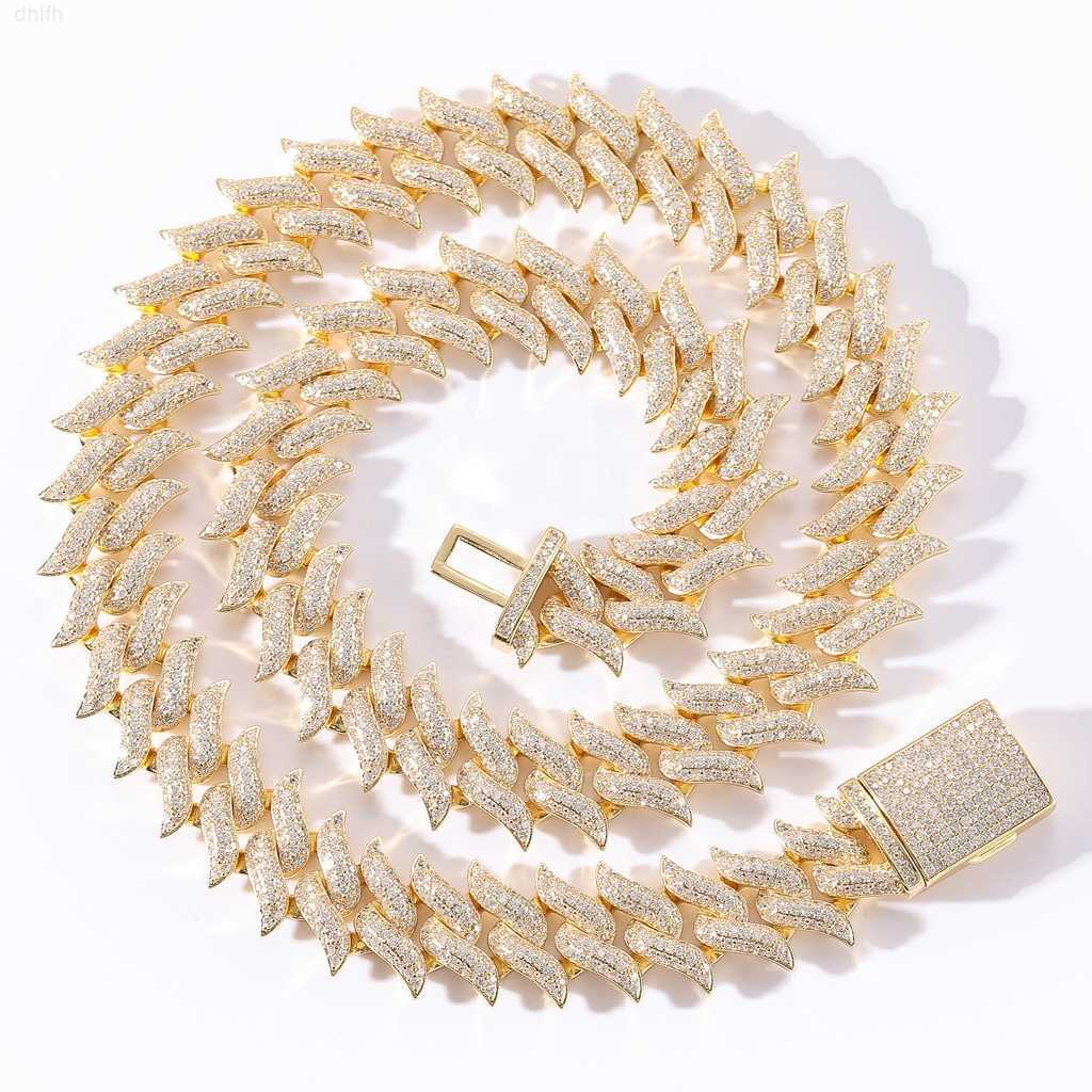 Hip-hop White Gold Yellow Gold Plated Cuban Chain Rapper Party Style Jewelry Iced Out Vvs Moissanite Necklaces
Hip-hop White Gold Yellow Gold Plated Cuban Chain Rapper Party Style Jewelry Iced Out Vvs Moissanite Necklaces