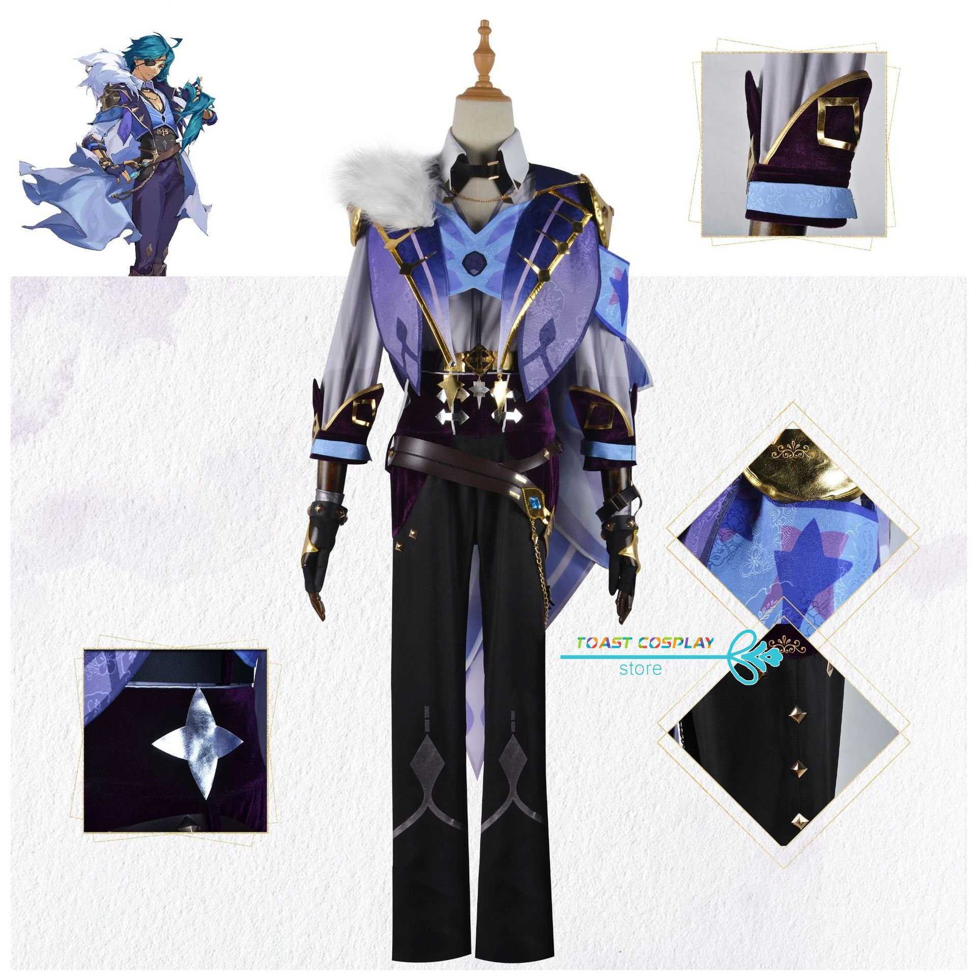 Anime Costumes Game Genshin Impact Kaeya Alberich Cosplay Come Game Cos Knights of Favonius Kaeya Unisex Come High Quality Z0602
Anime Costumes Game Genshin Impact Kaeya Alberich Cosplay Come Game Cos Knights of Favonius Kaeya Unisex Come High Quality Z0602