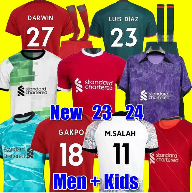 22 23 24 soccer jerseys home away 3rd third GAKPO DARWIN 2023 2024 Mohamed Diogo Luis DIaz Alexander Arnold football shirt tops men kids kit uniforms
22 23 24 soccer jerseys home away 3rd third GAKPO DARWIN 2023 2024 Mohamed Diogo Luis DIaz Alexander Arnold football shirt tops men kids kit uniforms