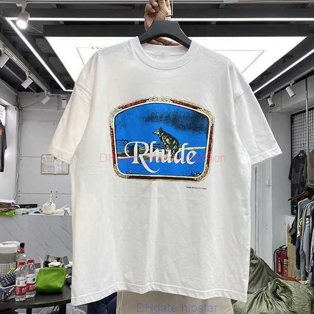 Designer Fashion Clothing Tees Tshirt Rhude Solitary Wolf Print Classic Cotton Short Sleeve Mens Summer Super Hot Street Trend Tshirt Half Sleeve Top Cotton Streetw, White
Designer Fashion Clothing Tees Tshirt Rhude Solitary Wolf Print Classic Cotton Short Sleeve Mens Summer Super Hot Street Trend Tshirt Half Sleeve Top Cotton Streetw, White
