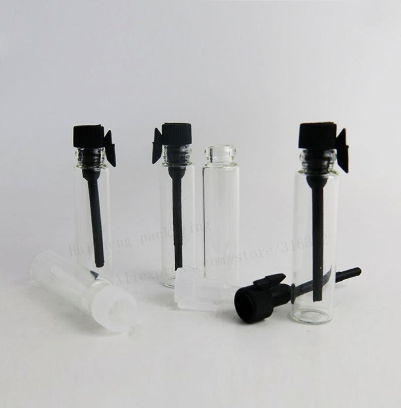 100 x 1ml mini glass perfume bottle Small parfume sample vials tester trial Perfume bottle with Clear Black Stoppers9809589
100 x 1ml mini glass perfume bottle Small parfume sample vials tester trial Perfume bottle with Clear Black Stoppers9809589