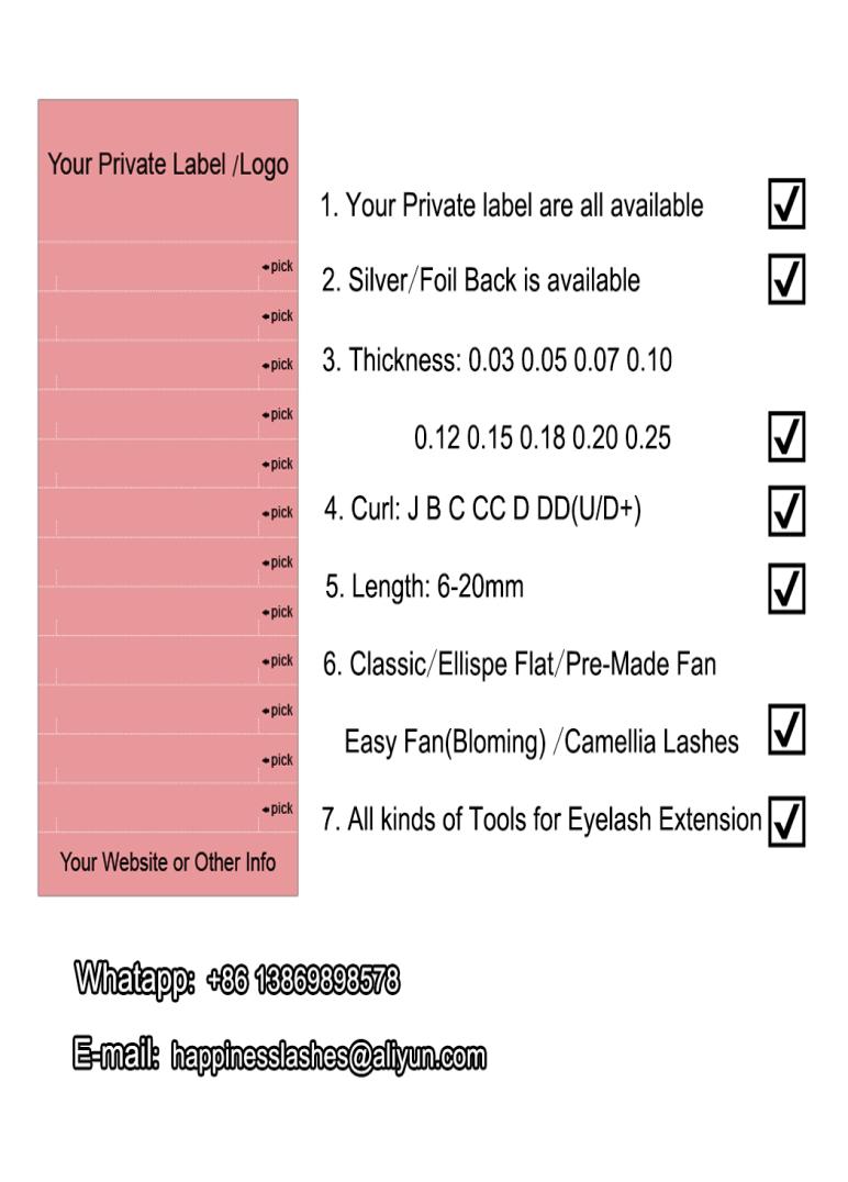 OEM Order Eyelash Extension Eye Lashes Soft Silk Mink Lash Individual Lashes Can do Your Private Label 100 Hand Made HPNESS5094250
OEM Order Eyelash Extension Eye Lashes Soft Silk Mink Lash Individual Lashes Can do Your Private Label 100 Hand Made HPNESS5094250