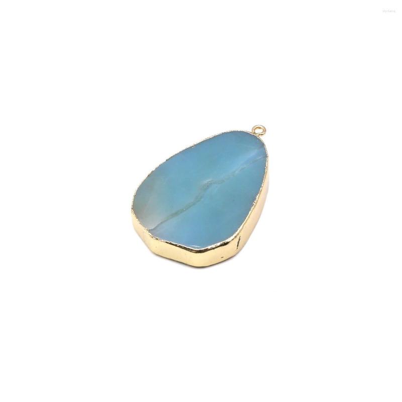 Pendant Necklaces Natural Stone Pendants Water Drop Gold Plated Amazonite Charms For Jewelry Making Diy Women Trendy Necklace Earring Gifts
Pendant Necklaces Natural Stone Pendants Water Drop Gold Plated Amazonite Charms For Jewelry Making Diy Women Trendy Necklace Earring Gifts