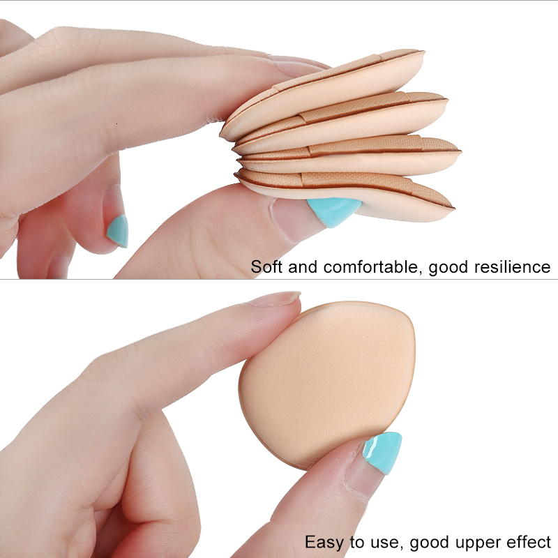 Sponges Applicators Cotton 50100Pc Mini Finger Puff Set Concealer Foundation Air Cushion Cosmetic Sponge Dry Wet BB Cream Applicator Makeup Tool Whole