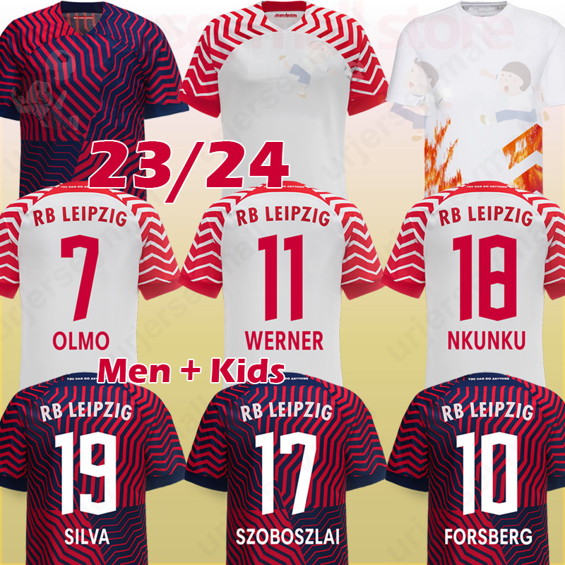 23 24 NKUNKU WERNER Soccer Jerseys SZOBOSZLAI home away third OLMO Camiseta SILVA Maillot HALSTENBERG 2023 2024 SILVA 111 Football Shirt HAIDARA Kits Uniform 999, Kids home
23 24 NKUNKU WERNER Soccer Jerseys SZOBOSZLAI home away third OLMO Camiseta SILVA Maillot HALSTENBERG 2023 2024 SILVA 111 Football Shirt HAIDARA Kits Uniform 999, Kids home