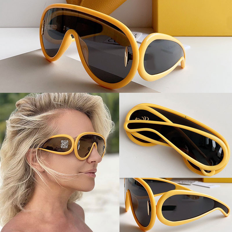 Ladies wave sunglasses Earth Yellow Wave Mask Sunglasses For womens Designer Leisure vacation Glasses Occhiali da sole maschera With original box
Ladies wave sunglasses Earth Yellow Wave Mask Sunglasses For womens Designer Leisure vacation Glasses Occhiali da sole maschera With original box