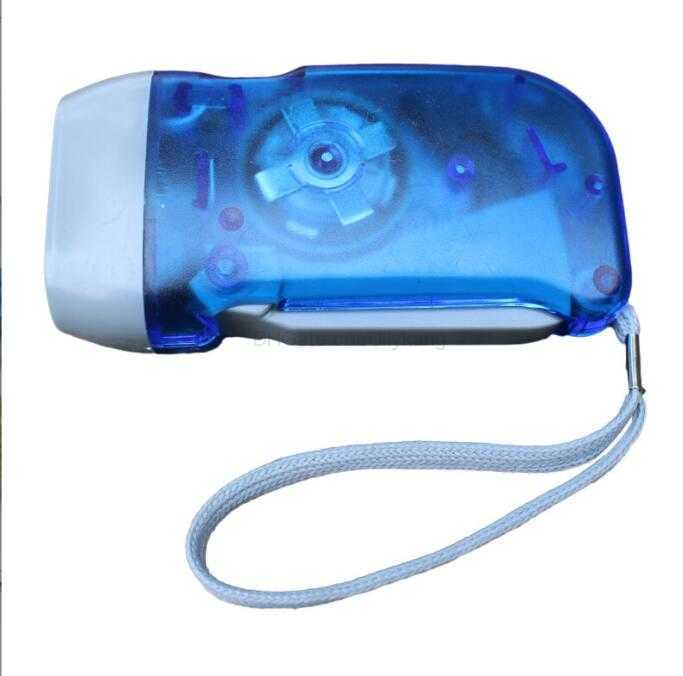 Outdoor Lighting Dynamo self charging flashlight portable mini Hand Pressing Flashlights Hand crank Emergency torch Survival kit for hiking traveling 