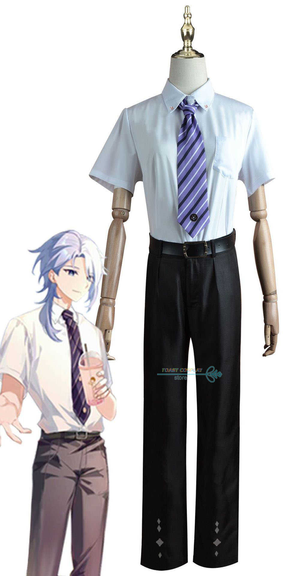 Anime Costumes Genshin Impact Kamisato Ayato Game Cosplay Preppy Style Handsome Come Uniform Wig Anime for Halloween Z0602
Anime Costumes Genshin Impact Kamisato Ayato Game Cosplay Preppy Style Handsome Come Uniform Wig Anime for Halloween Z0602