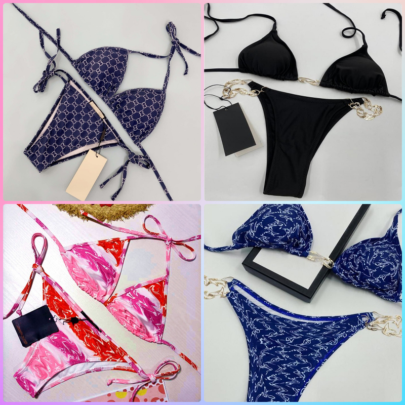 Sexy Bikini Set Chain Letter Designers Swimsuits Women Summer Sexy Swimwears High Waist Ladies Bathing Suits
Sexy Bikini Set Chain Letter Designers Swimsuits Women Summer Sexy Swimwears High Waist Ladies Bathing Suits