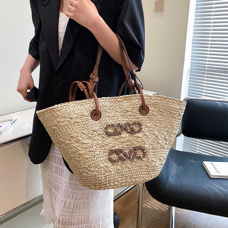 Designer Bag Summer Straw Bag Plain Knitting Crochet Embroidery Open Casual Tote Interior Compartment Two Thin Straps Leather Floral Fashion handbags, Red
Designer Bag Summer Straw Bag Plain Knitting Crochet Embroidery Open Casual Tote Interior Compartment Two Thin Straps Leather Floral Fashion handbags, Red