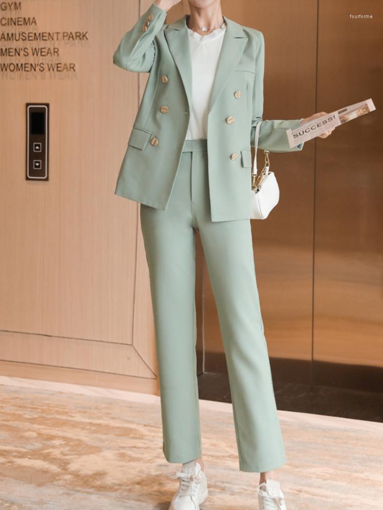 Women' Two Piece Pants Elegant Women Blazer Suit Autumn Office Ladies Pant Suits Long Sleeve Jacket & 2023 Work Wear Female Business, Light green
Women' Two Piece Pants Elegant Women Blazer Suit Autumn Office Ladies Pant Suits Long Sleeve Jacket & 2023 Work Wear Female Business, Light green