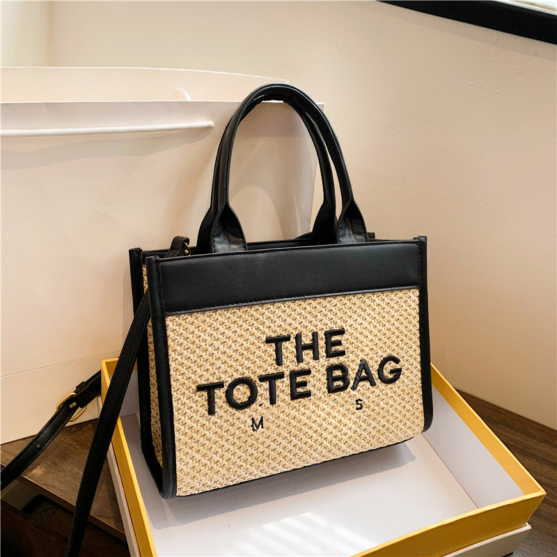Womens weave the tote bag Mens Shoulder designer marc jocobs bag marcie PU Crossbody Raffias travel Bags Straw luggage bag luxurys handbag clutch basket cosmetic bag, Black
Womens weave the tote bag Mens Shoulder designer marc jocobs bag marcie PU Crossbody Raffias travel Bags Straw luggage bag luxurys handbag clutch basket cosmetic bag, Black