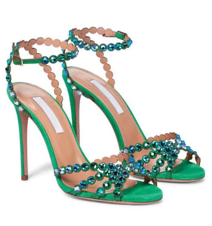 Luxury Summer Brand Women Tequila Sandals Shoes Az High Heels Lady Pumps Crystal-embellished Dress Bridal Wedding Gladiator Sandalias EU35-43
Luxury Summer Brand Women Tequila Sandals Shoes Az High Heels Lady Pumps Crystal-embellished Dress Bridal Wedding Gladiator Sandalias EU35-43