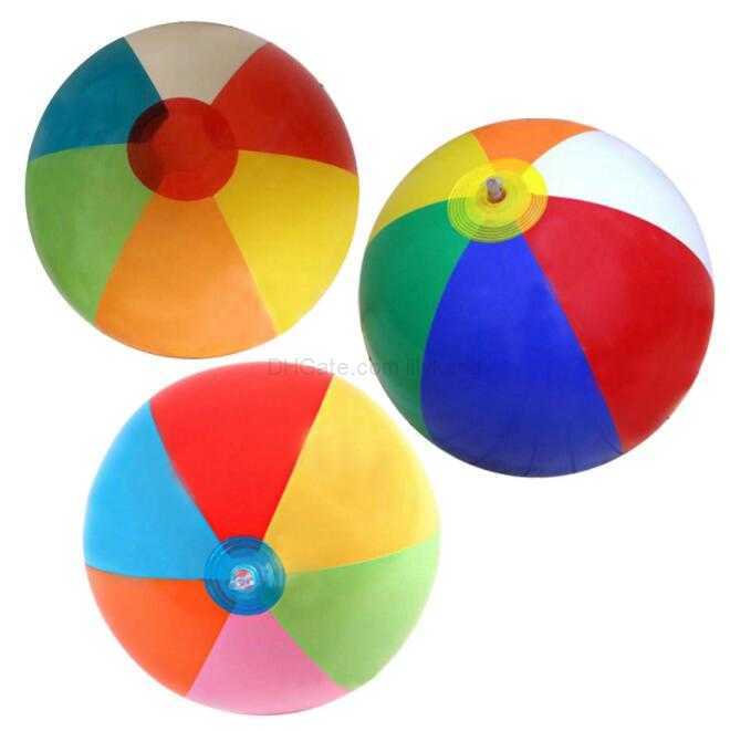 Wholesale colorful printed inflatable beach ball Pvc water sports promotion Game Floating toy Pvc air swimming pool ball kids playing Toy
