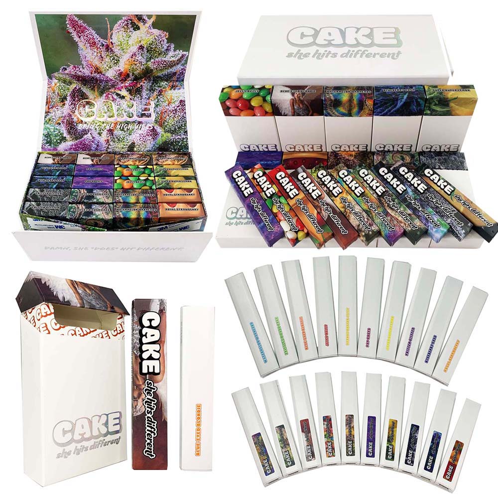 NEW 6 Gen Cake Disposable Vape Pens 280mah Rechargeable Battery 1.0ml Vaporizer Pods Ceramic Coil Cartridges E cigarettes carts with packaging 20 flavors
NEW 6 Gen Cake Disposable Vape Pens 280mah Rechargeable Battery 1.0ml Vaporizer Pods Ceramic Coil Cartridges E cigarettes carts with packaging 20 flavors