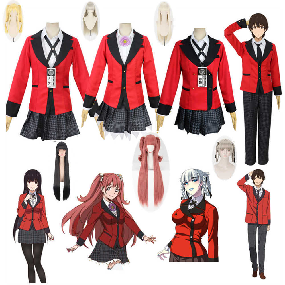 Anime Costumes Anime Kakegurui Yumeko Jabami Momobami Kirari Meari Saotome Yumemite Yumemi Cosplay Come Suits Skirt Halloween Carnival Wig Z0602
Anime Costumes Anime Kakegurui Yumeko Jabami Momobami Kirari Meari Saotome Yumemite Yumemi Cosplay Come Suits Skirt Halloween Carnival Wig Z0602