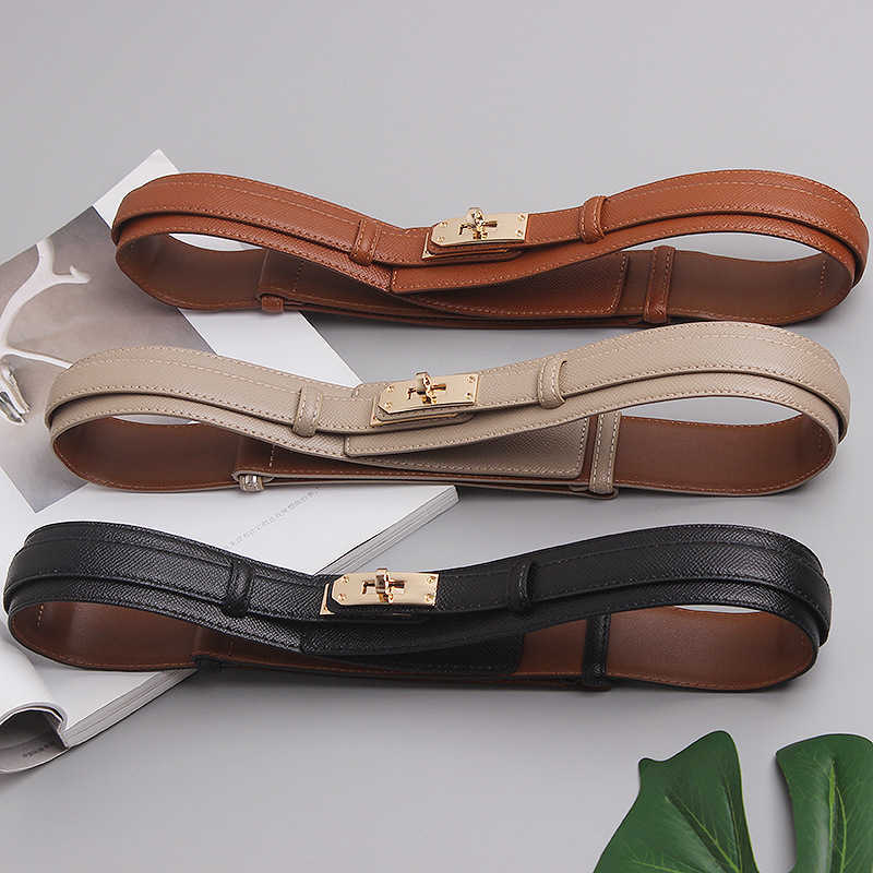 Belts Suspenders New Style Women's Dress Sweater Waist Lock Buckle Decoration Wide Lychee Pattern Cowhide Belt Simple and Versatile, Black split leather
Belts Suspenders New Style Women's Dress Sweater Waist Lock Buckle Decoration Wide Lychee Pattern Cowhide Belt Simple and Versatile, Black split leather