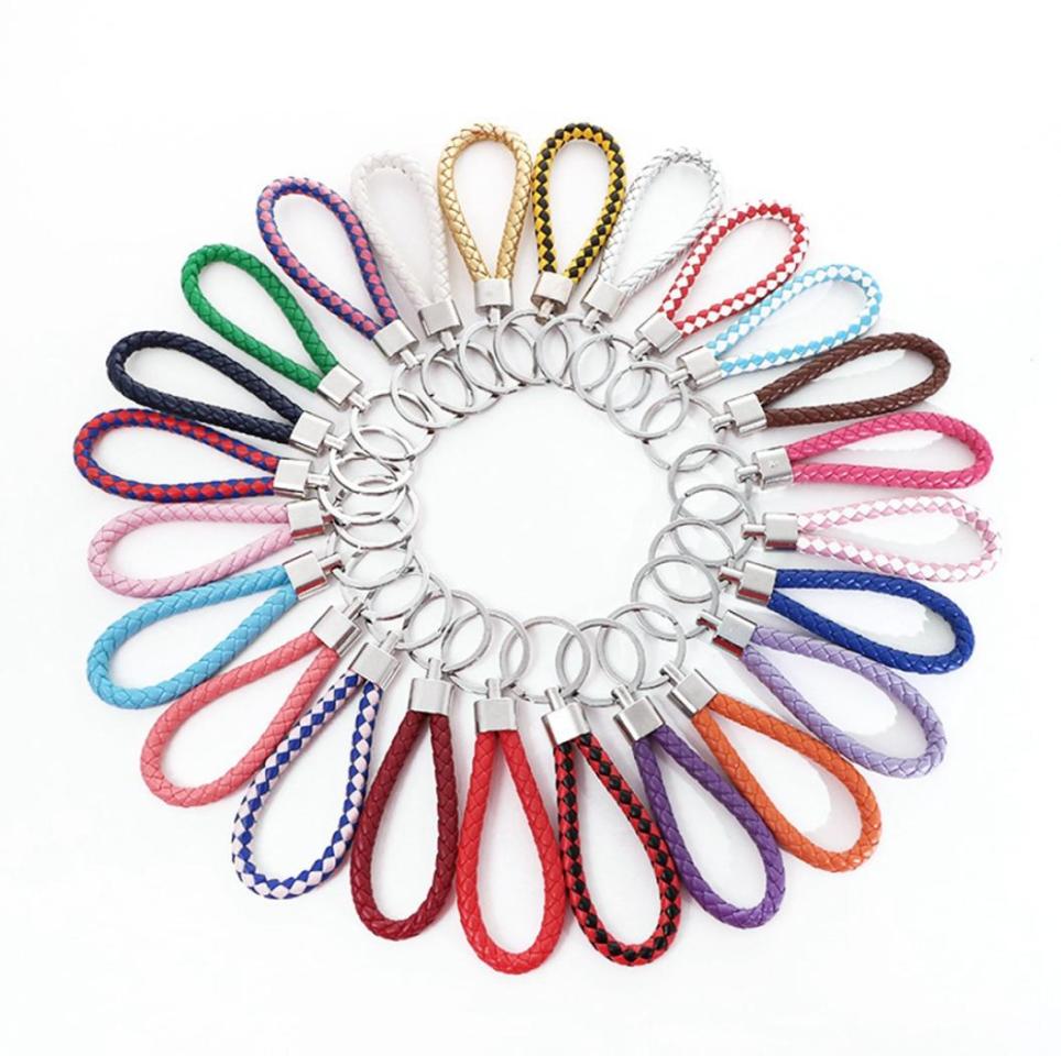 MIx color PU Leather Braided Woven Keychain Rope Rings Fit DIY Circle Pendant Key Chains Holder Car Keyrings Jewelry accessories i2958444
MIx color PU Leather Braided Woven Keychain Rope Rings Fit DIY Circle Pendant Key Chains Holder Car Keyrings Jewelry accessories i2958444