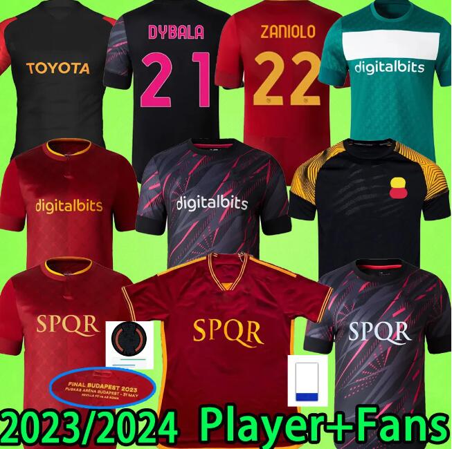 2023 finals romAs DYBALA Soccer jerseys TOTTI maglia Pellegrini Abraham DE ROSSI 22 23 24 MANCINI Football shirt boy 2024 uniform kids kit Player version DZEKO TADDEI, 17
2023 finals romAs DYBALA Soccer jerseys TOTTI maglia Pellegrini Abraham DE ROSSI 22 23 24 MANCINI Football shirt boy 2024 uniform kids kit Player version DZEKO TADDEI, 17