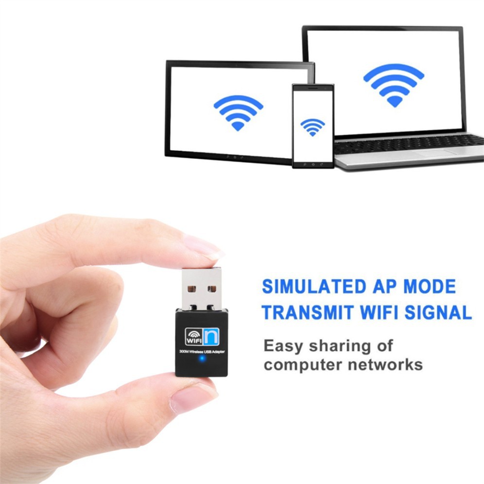 300Mbps USB WiFi Adapter RTL8192 Chipset 2.4GHz 300M Wireless Receiver WI-FI dongle Network Card For PC Laptop With Retail box