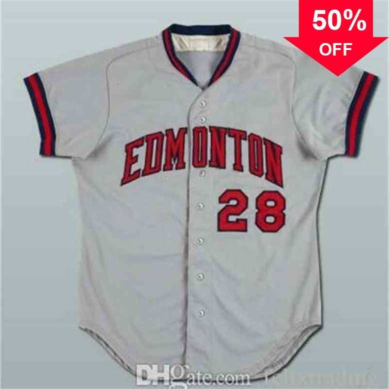 Xflsp GlaC202 Edmonton Trappers Baseball Jersey #28 Edmonton Movie Jerseys Men All Stitched Baseball Jerseys Size S-3XL, Grey2
Xflsp GlaC202 Edmonton Trappers Baseball Jersey #28 Edmonton Movie Jerseys Men All Stitched Baseball Jerseys Size S-3XL, Grey2