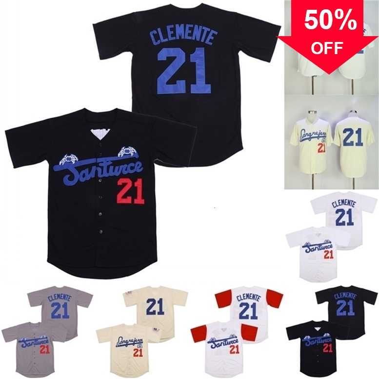 Xflsp GlaMit Santurce Crabbers Puerto Rico Jersey 21 Roberto Clemente 100% Stitched Movie Baseball Jerseys Black White Cream S-XXXL, 21 white 1
Xflsp GlaMit Santurce Crabbers Puerto Rico Jersey 21 Roberto Clemente 100% Stitched Movie Baseball Jerseys Black White Cream S-XXXL, 21 white 1