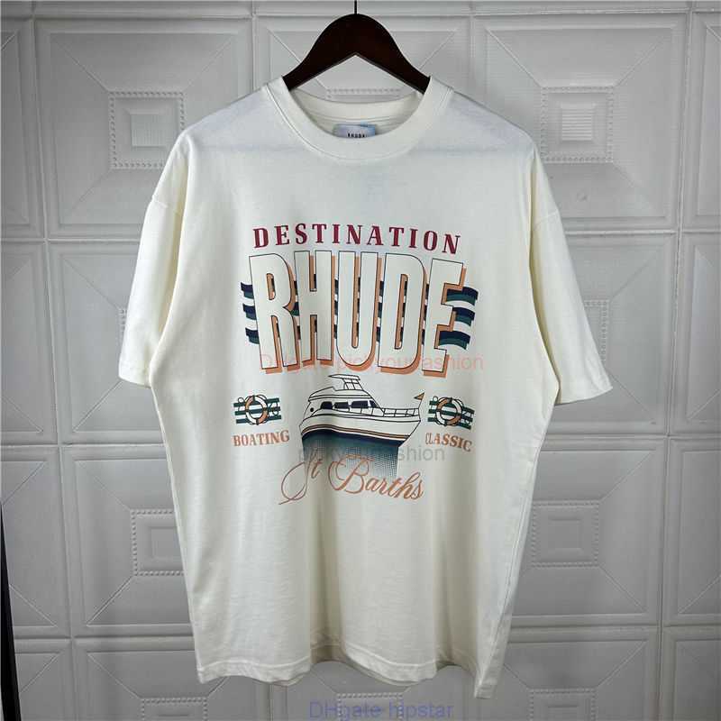 Designer Fashion Clothing Tees Tshirt Rhude Niche American Summer Vacation Style Yacht Letter Print Short Sleeved Mens Hiphop Loose Tshirt Trend Cotton Streetwe, Creamy-white
Designer Fashion Clothing Tees Tshirt Rhude Niche American Summer Vacation Style Yacht Letter Print Short Sleeved Mens Hiphop Loose Tshirt Trend Cotton Streetwe, Creamy-white