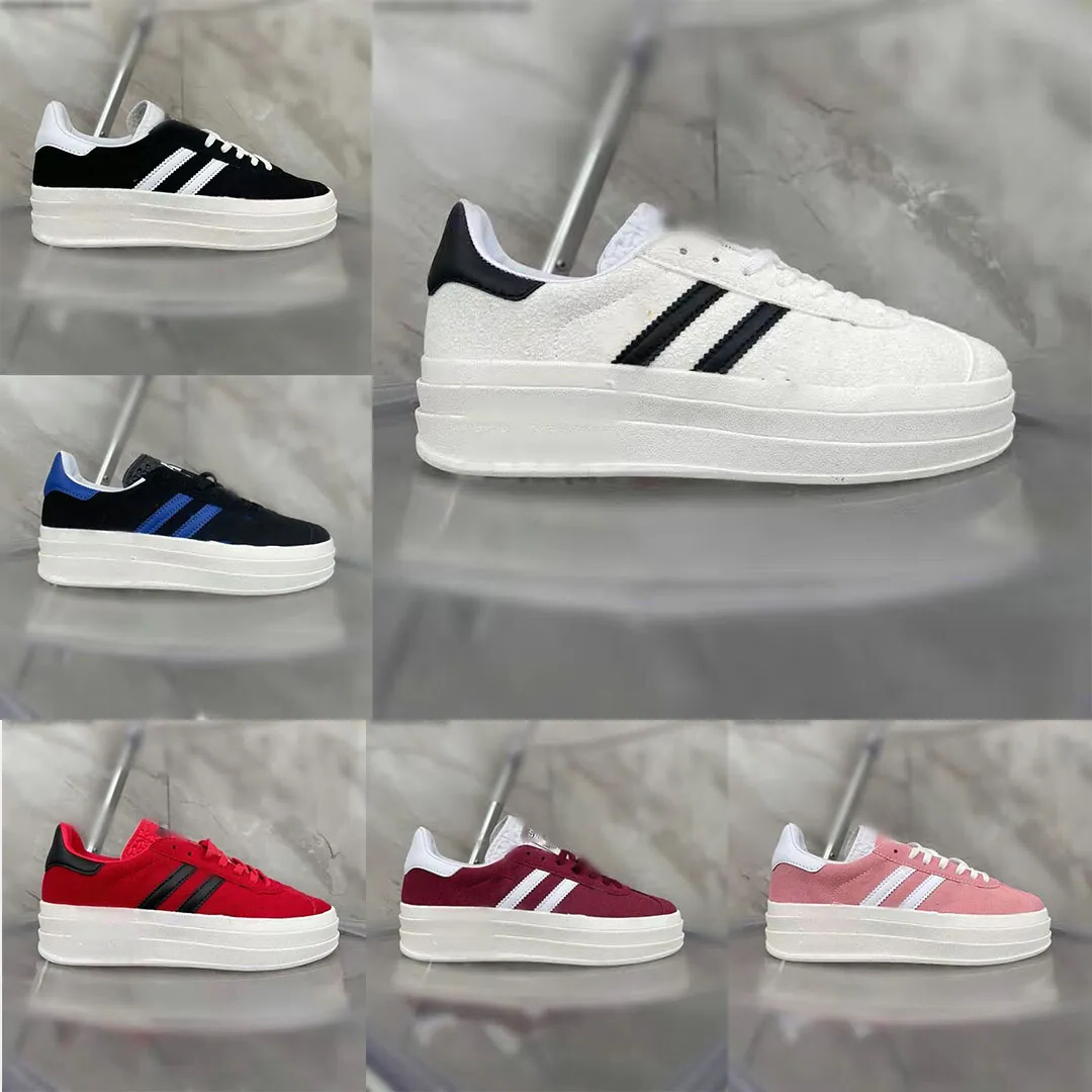 Gazelle Bold casual shoe brand designer Clover Luxury trainer velvet splicing printed stripes vintage B22 women's thick soled Argan shoes 36
Gazelle Bold casual shoe brand designer Clover Luxury trainer velvet splicing printed stripes vintage B22 women's thick soled Argan shoes 36