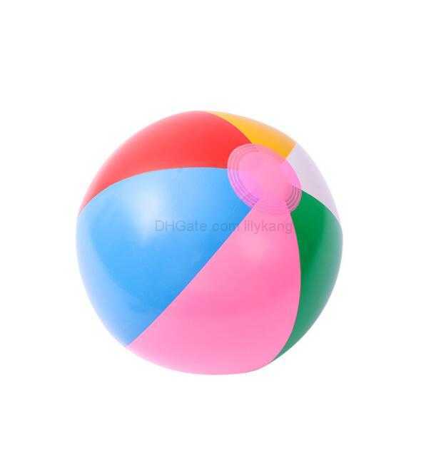 Wholesale colorful printed inflatable beach ball Pvc water sports promotion Game Floating toy Pvc air swimming pool ball kids playing Toy