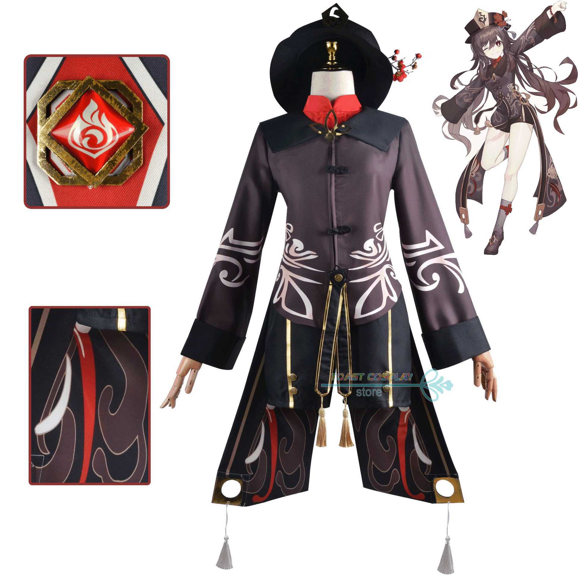 Anime Costumes Genshin Impact Hutao Cosplay Come Shoes Uniform Wig Chinese Style Lovely Comes for Women Game Hu Tao Z0602
Anime Costumes Genshin Impact Hutao Cosplay Come Shoes Uniform Wig Chinese Style Lovely Comes for Women Game Hu Tao Z0602