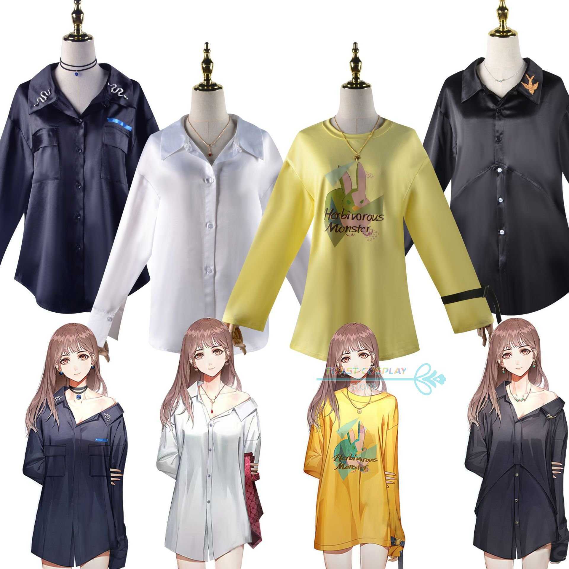 Anime Costumes Light and Night Anime Cosplay Come Five Styles to Choose from Melting Girl High Quality Shirt Cool and Breathable Clothing Z0602
Anime Costumes Light and Night Anime Cosplay Come Five Styles to Choose from Melting Girl High Quality Shirt Cool and Breathable Clothing Z0602
