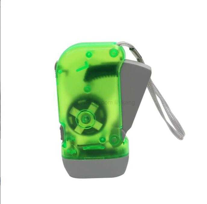 Outdoor Lighting Dynamo self charging flashlight portable mini Hand Pressing Flashlights Hand crank Emergency torch Survival kit for hiking traveling 