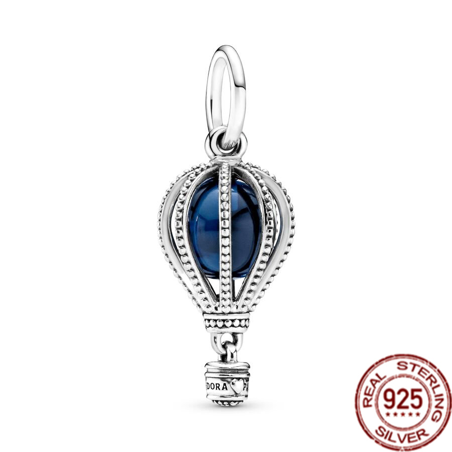 925 Sterling Silver Dangle Charm Fireflies Balloon Bubble Tea Teddy Beads Suitable for Primitive Bracelets DIY Jewelry Gift Free Delivery