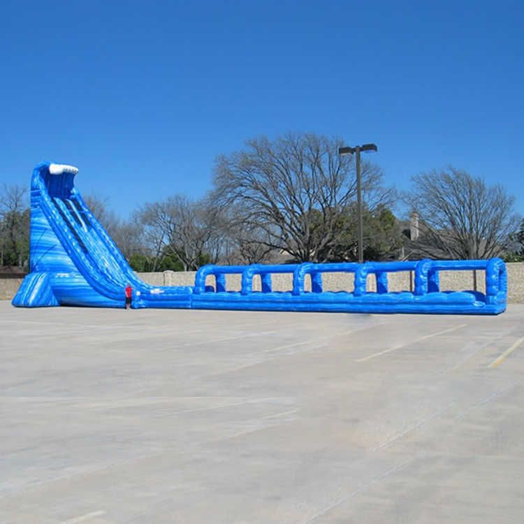 13x4x5.5mH Palm Tree Double Lane Commercial Adult Inflatable Water Slides With Pool