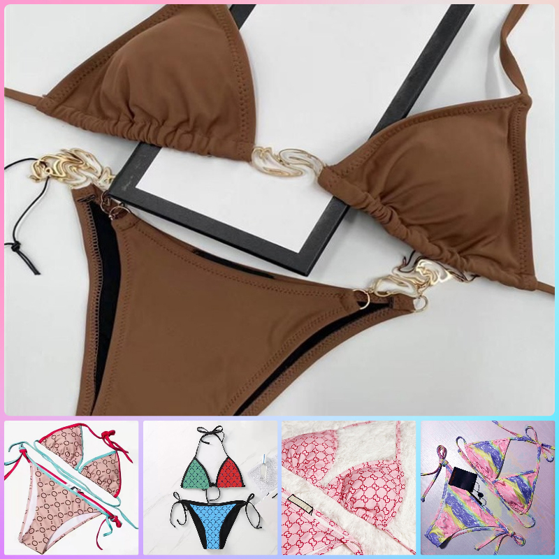 Colorful Letters Womens Bikinis Swimwear Summer Designers Swimsuits Luxurys Classic Beach Bathing Suits For Lady
Colorful Letters Womens Bikinis Swimwear Summer Designers Swimsuits Luxurys Classic Beach Bathing Suits For Lady