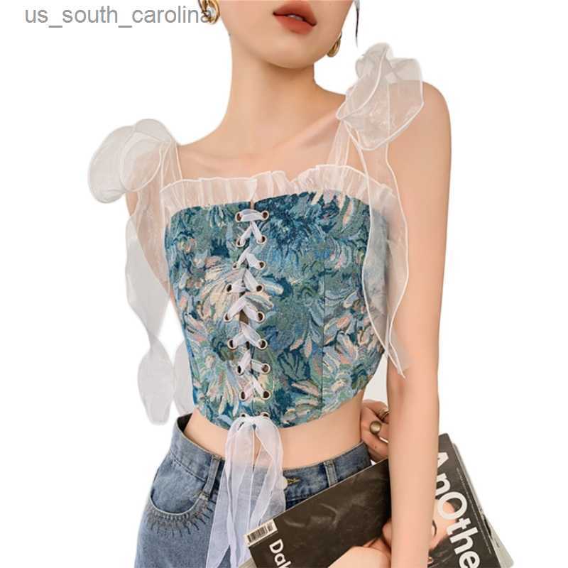 Camis Women Vintage Style Tulle Bowknot Tank Top Overbust Corset With Transparent Tulle Straps Outer Wear And Inner Jacket L230522, Beige
Camis Women Vintage Style Tulle Bowknot Tank Top Overbust Corset With Transparent Tulle Straps Outer Wear And Inner Jacket L230522, Beige