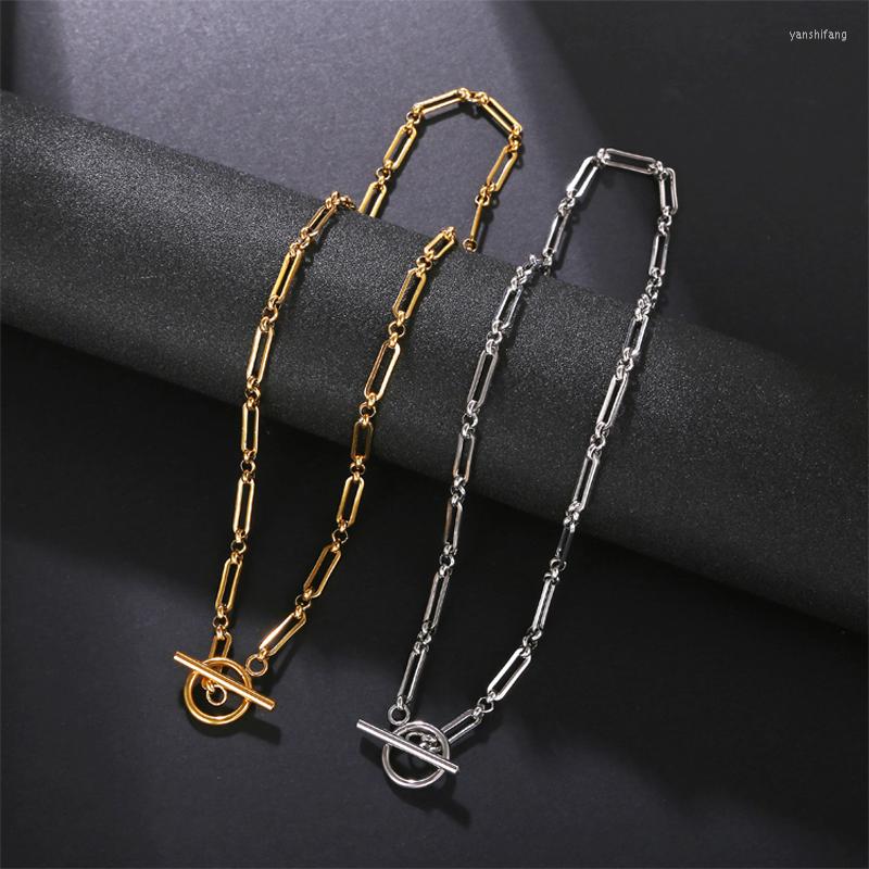 Chains Fashion Jewelry Women's Holiday Gift High Quality OT Buckle 18k Gold Plated Manual Paper Clip Chain Stainless Steel Necklace
Chains Fashion Jewelry Women's Holiday Gift High Quality OT Buckle 18k Gold Plated Manual Paper Clip Chain Stainless Steel Necklace