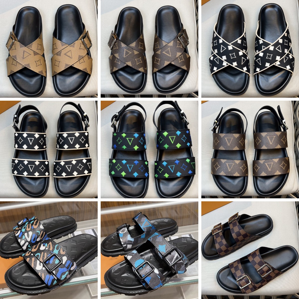 Designer Sandals Men Rubber Slippers Summer Beach Flip Flops Mules Slides Slipper 38-45, Colour 36
Designer Sandals Men Rubber Slippers Summer Beach Flip Flops Mules Slides Slipper 38-45, Colour 36