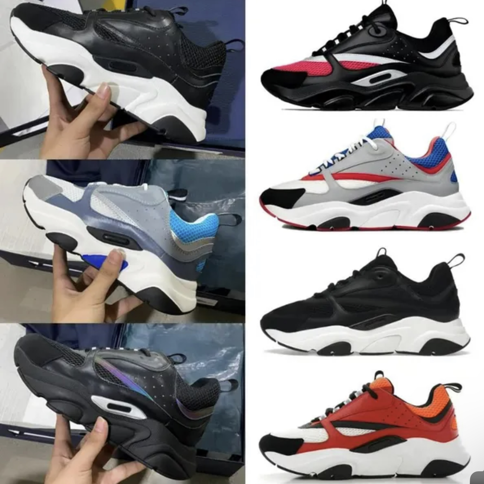 b22 Trainers Designers Casual Shoes Reflective Sneaker Brand Women Men Shoes Calfskin Vintage Trainer Platform Shoe Obliques Knit Patchwork With Box 35-45, 22
b22 Trainers Designers Casual Shoes Reflective Sneaker Brand Women Men Shoes Calfskin Vintage Trainer Platform Shoe Obliques Knit Patchwork With Box 35-45, 22