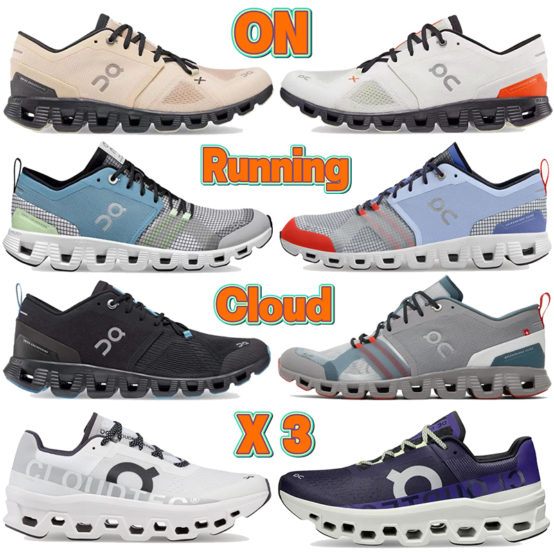 

on New running shoes cloud x 3 Shift Cloudmonster Acai Purple Yellow Undyed White black fawn magnet ivory frame Alloy red flats low mens womens designer sneakers, 09 triple black