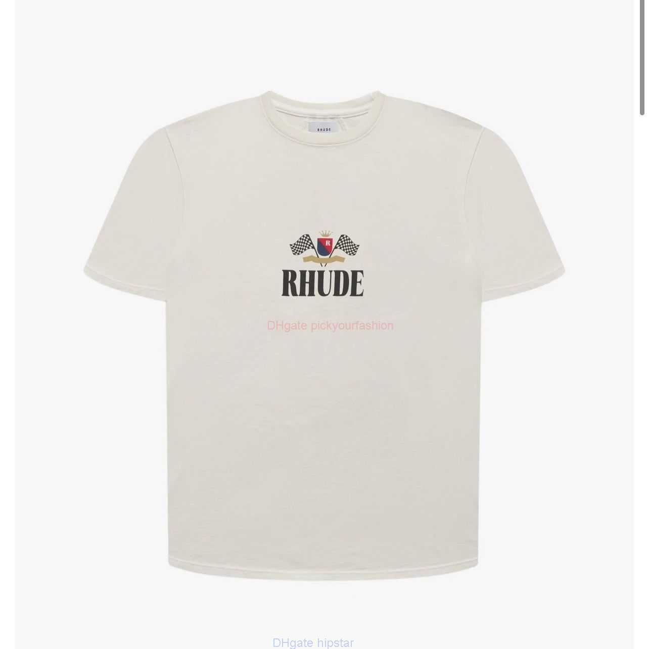 Designer Fashion Clothing Tees Tshirt H391 Rhude Plaid Victory Flag Letter Print High Street Apricot Short Sleeve Tshirt for Men Women Cotton Streetwear Tops Casual, White / h391
Designer Fashion Clothing Tees Tshirt H391 Rhude Plaid Victory Flag Letter Print High Street Apricot Short Sleeve Tshirt for Men Women Cotton Streetwear Tops Casual, White / h391