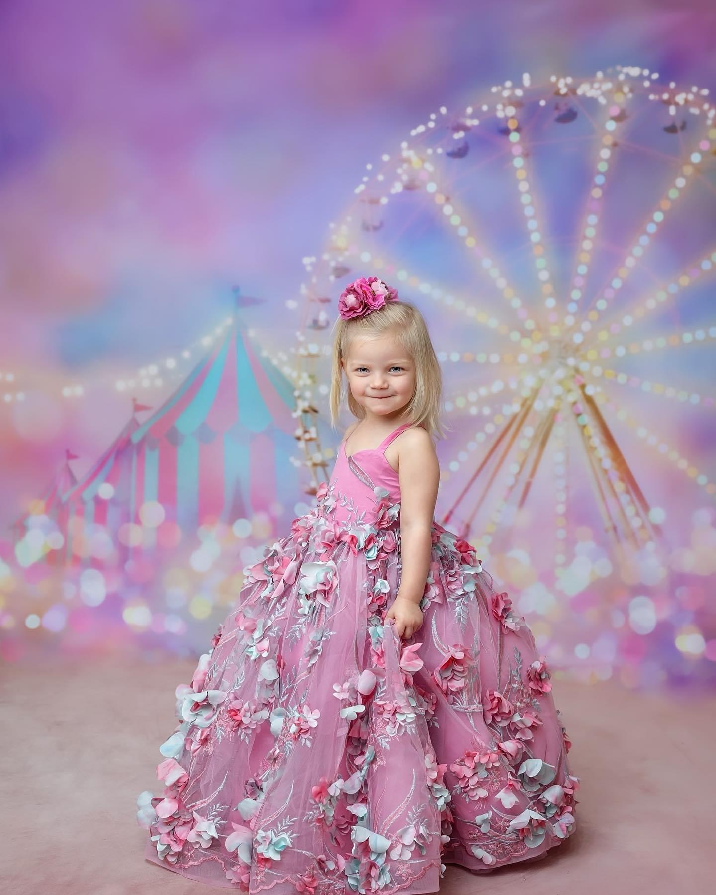 ethereal 2023 pink lace ball gown for girls flowing tulle style with delicate handmade flowers ideal for pageantry wear model zj414