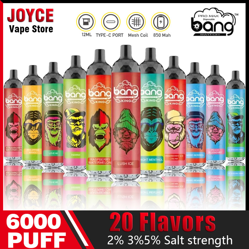 Original Bang Mesh Coil 6000 Puffbar Disposable E cigarettes puff 6000 Vape Pen 14ml Pre-filled Pods Cartridge 1100mAh Rechargeable Battery 20 Flavors
Original Bang Mesh Coil 6000 Puffbar Disposable E cigarettes puff 6000 Vape Pen 14ml Pre-filled Pods Cartridge 1100mAh Rechargeable Battery 20 Flavors