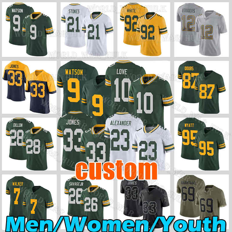10 Love Football Jersey 9 Christian Watson 87 Romeo Doubs Aaron Jones Green Bayes Packer Quay Walker Eric Stokes AJ Dillon Jaire Alexander Sean Clifford Lukas Van Ness, Women custom 2022 new jersey(b z g)
10 Love Football Jersey 9 Christian Watson 87 Romeo Doubs Aaron Jones Green Bayes Packer Quay Walker Eric Stokes AJ Dillon Jaire Alexander Sean Clifford Lukas Van Ness, Women custom 2022 new jersey(b z g)