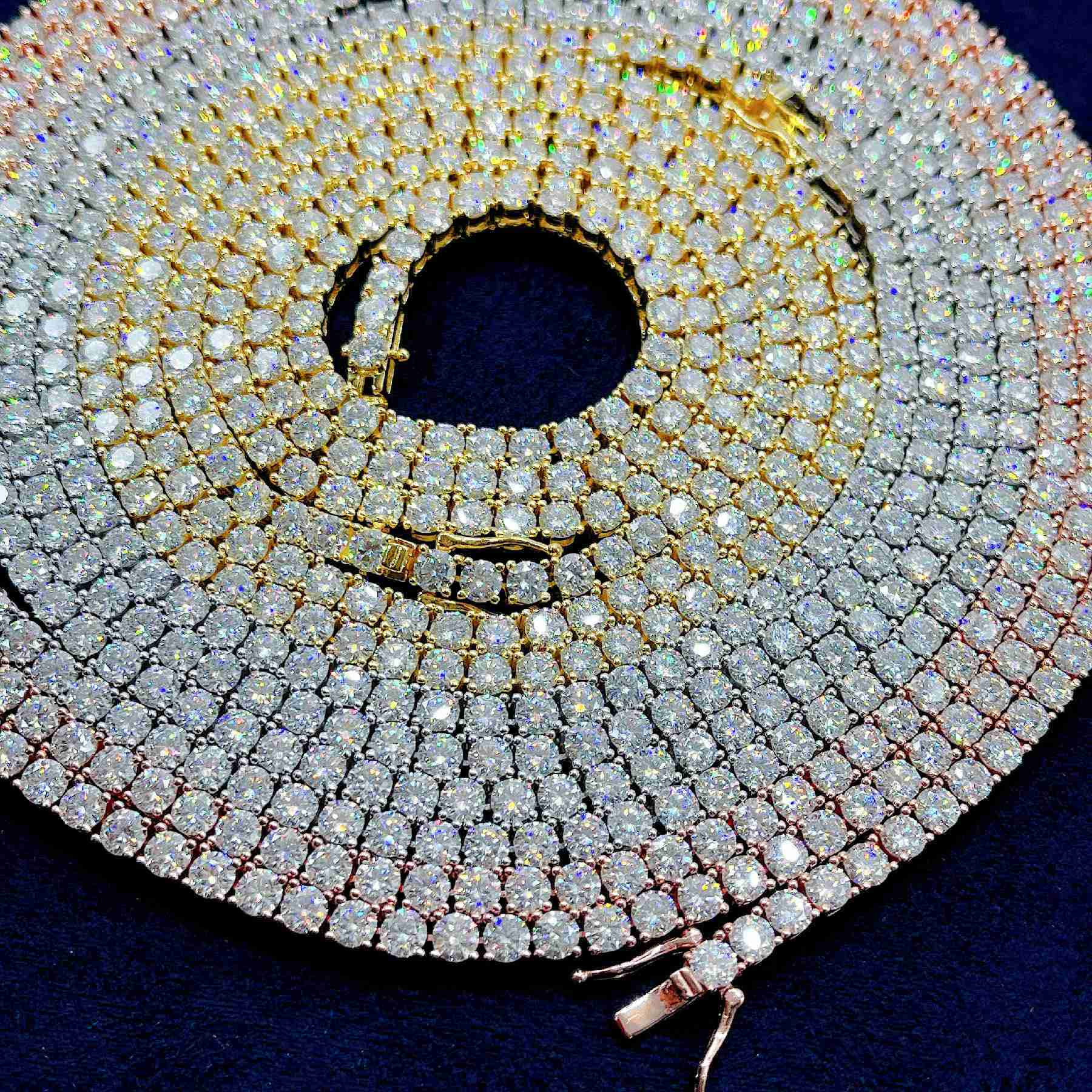 Zuanfa Moissanite Jewelry 925 Sterling Silver Moissanite Vvs Pass Diamond Tester 3/4/5mm Tennis Chain
Zuanfa Moissanite Jewelry 925 Sterling Silver Moissanite Vvs Pass Diamond Tester 3/4/5mm Tennis Chain